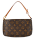 Pochette Accessoire, £495, Handbags, Brown, Canvas, Back view